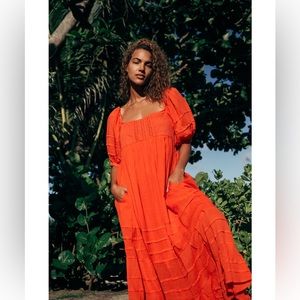 Free People Let’s Be Friends MIDI Dress worn once. Size S